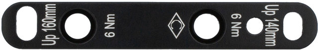 Ekar Scheibenbremsadapter für 160 mm Scheibe - black/VR FM auf FM