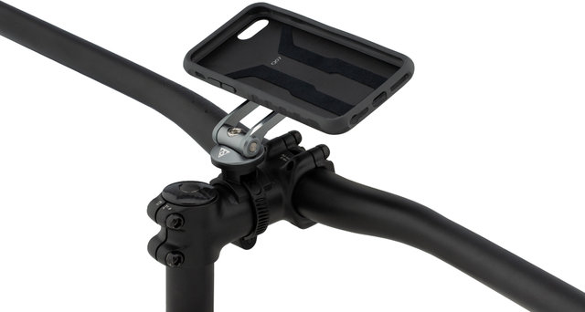Topeak RideCase Schutzhülle für iPhone 7 / 8 / SE (2020) mit Halter - schwarz-grau/universal