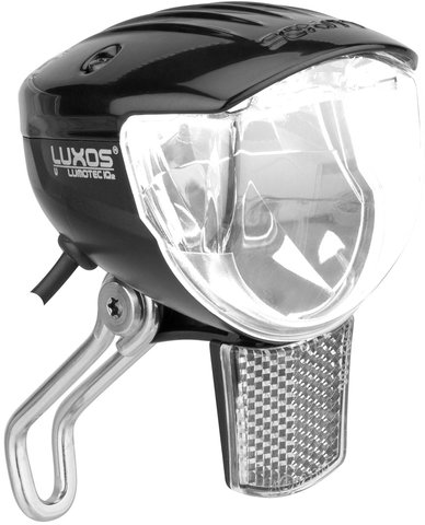Luz delantera LED Lumotec Luxos IQ2 U con aprobación StVZO - negro/universal