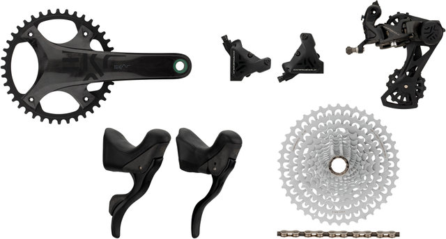 Campagnolo Grupo Ekar 13 velocidades 42 con freno de disco - negro/170,0 mm 42 Dientes, 9-42