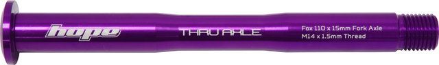 Hope Thru axle for Fox Racing Shox - purple/110 mm