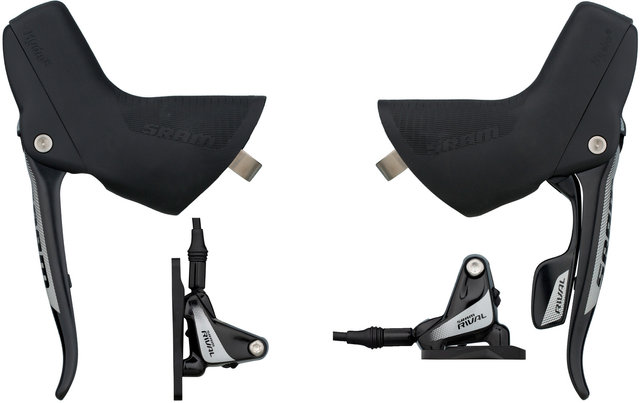 SRAM Set frenos disco hidr. Rival 1 FM d+t man. cambios/frenos DoubleTap® - black/set (RD + RT)