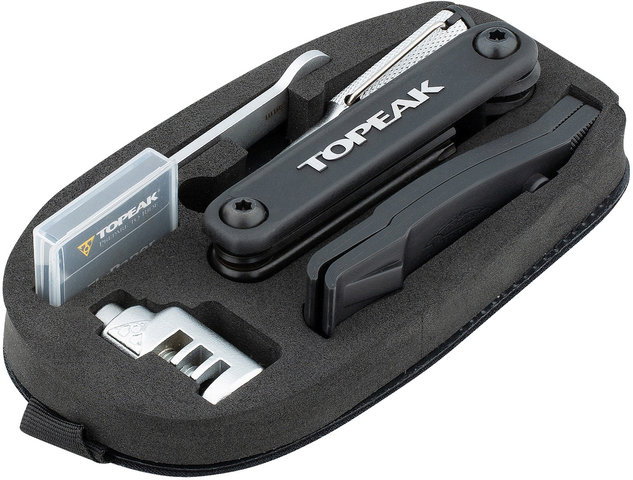 Topeak Survival Tool Wedge Pack II Satteltasche mit Werkzeug-Set - schwarz/1,25 Liter