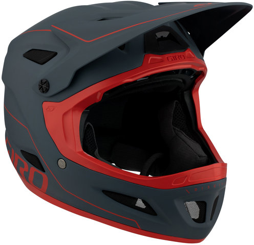 Giro Disciple MIPS Helmet - 2021 Model - matte portaro grey-red/55 - 59 cm