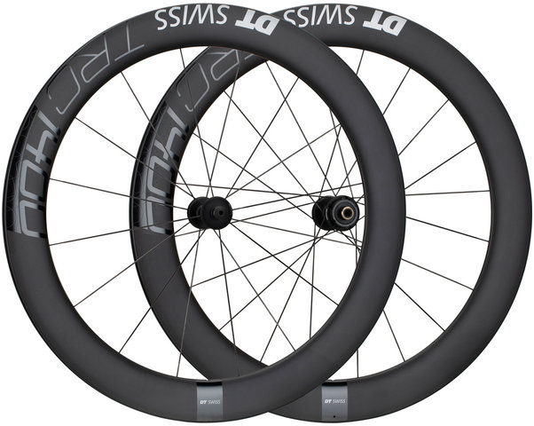 DT Swiss TRC 1400 DICUT 65 Carbon 28" Wheelset - black/28" set (front 9x100 + rear 10x120)