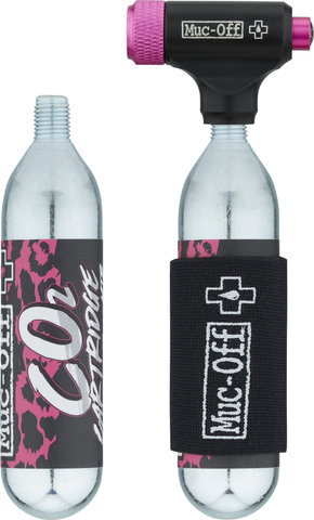 Muc-Off MTB gonfleur CO2 pompe + 2 x cartouche CO2 - universal