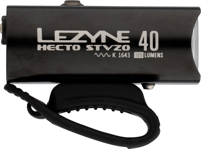 Lezyne Hecto Drive 40 LED front light with StVZO approval - black-glossy