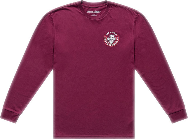 Troy Lee Designs Carb Club Long Sleeve - sangria | M