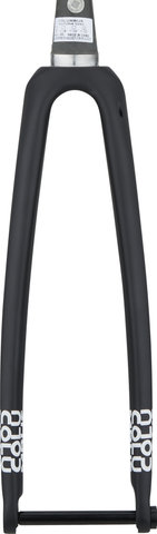 Columbus Horquilla de carbono Futura Disc - black mate/1 1/8" - 1,5" tapered/28"/100 mm/12 mm Eje Pasante/45 