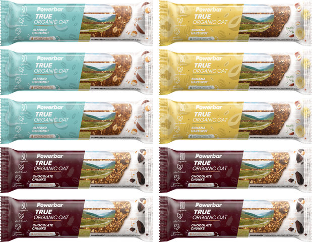 Powerbar True Organic Oat Energy Bars - 10 pieces - mixed
