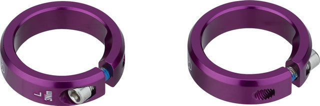 Peaty's Bagues de serrage Monarch Grips - violet