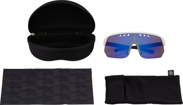 ASSOS Donzi Sports Glasses - white / black/wodooblue