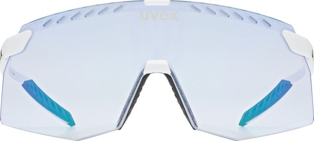 uvex uvex pace stage V lunettes de sport - white mat/mirror blue