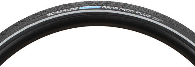 Schwalbe Cubierta de alambre Marathon Plus 28" - negro-reflejante/28-622 (28x1,10)