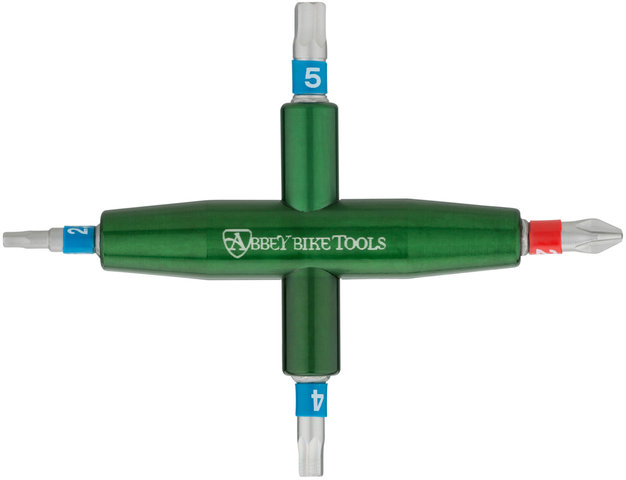 Abbey Bike Tools 4-Way Multitool - green/2,5 mm, 4 mm, 5 mm, PH2