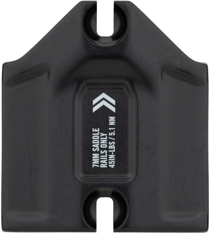 Fox Racing Shox Top Saddle Clamp Plate for Transfer as of 2021 Model - black/round