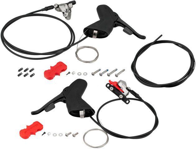 Set frenos disco hidr. Red 22 HRD FM d+t man. cambio/frenos DoubleTap® - black/set (RD + RT)