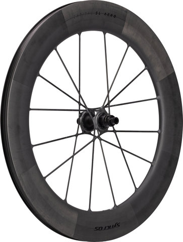 Syncros Rueda Capital SL Aero 80 Carbon Disc Center Lock 28" - black mate | 28" | 142 mm | Non Boost | Shimano carretera | sólo rueda trasera | sólo rueda trasera