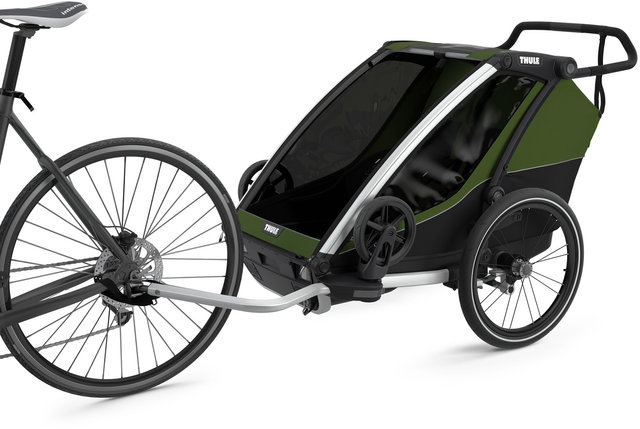 Thule Remolque para niños Chariot Cab 2 - cypress green/universal