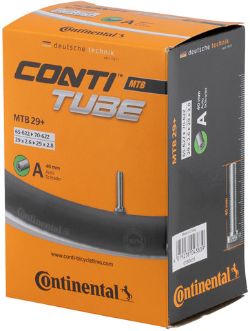 Continental Chambre à Air VTT 29 Plus - noir/29 x 2,6-2,8 AV 40 mm