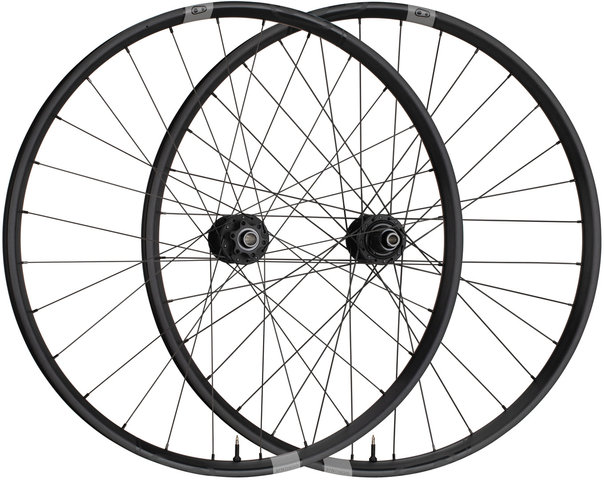 crankbrothers Synthesis E-MTB Aluminium Disc 6-bolt 29" Boost Wheelset - black/29" set (front 15x110 Boost + rear 12x148 Boost) Shimano