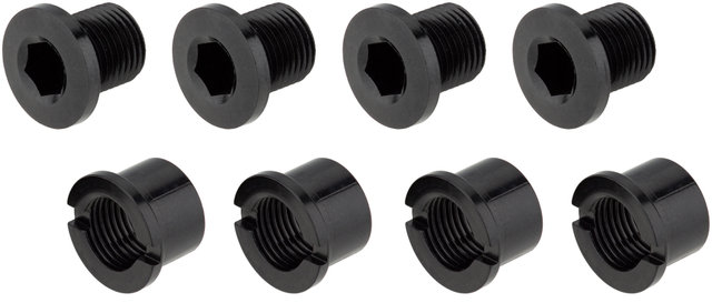 Kettenblattschrauben Aluminium 4-Arm kurz - black/universal