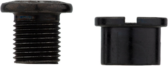 Chainring Bolts, Steel, 4-arm, Short - black/universal