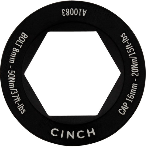 Race Face Puller Cap Abziehkappe Antriebsseite für Cinch Kurbelschraube - matte black/universal