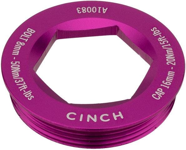 Race Face Puller Cap Abziehkappe Antriebsseite für Cinch Kurbelschraube - purple/universal