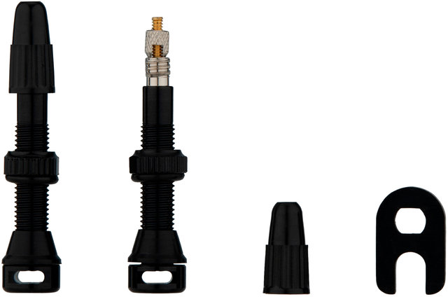 Válvula tubeless en set de 2 - negro/SV 35 mm