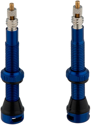 tune Tubeless Valve Set - blue/Presta 44 mm