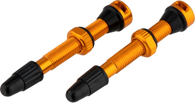 tune Tubeless-Ventil 2er-Set - orange/SV 44 mm