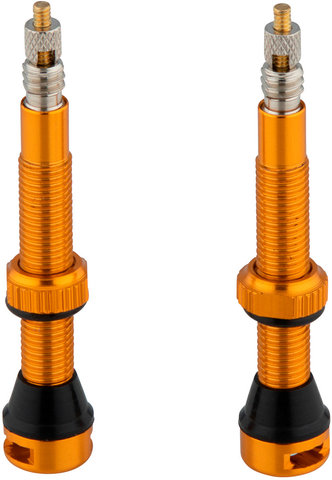 Válvula tubeless en set de 2 - naranja/SV 44 mm