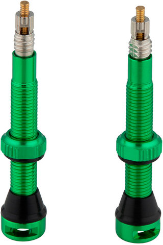 Válvula tubeless en set de 2 - verde cardenillo/SV 44 mm