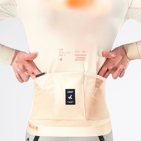 GOBIK Hyder Almond Men's Long Sleeve Jersey - almond | S