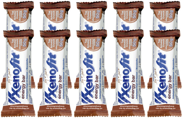 Xenofit Barrita energética energy bar - 10 unidades - schoko crunch/500 g