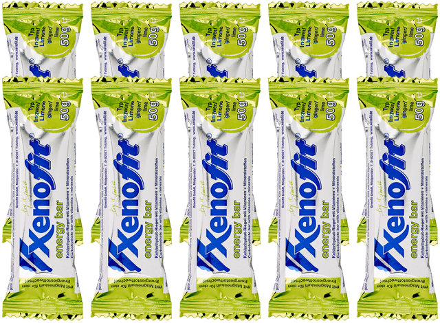 Xenofit Barrita energética energy bar - 10 unidades - ingwer-limone/500 g