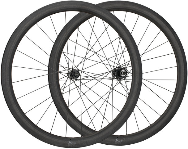 tune Schwarzbrenner 45 Disc Skyline Center Lock Carbon 28" Laufradsatz - schwarz/28" Satz (VR 12x100 + HR 12x142) Shimano