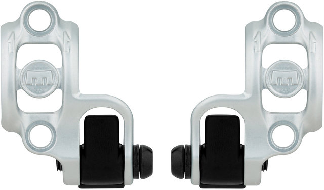 Abrazadera de manillar Shiftmix 1+2 para Shimano I-Spec B / I-Spec II - plata/par