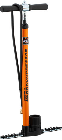 Pompe à Vélo Rennkompressor avec Raccord de Tuyau en Laiton pour SV - orange/universal
