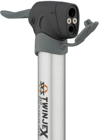 SKS Mini bomba Twinjex Alu - plata/universal
