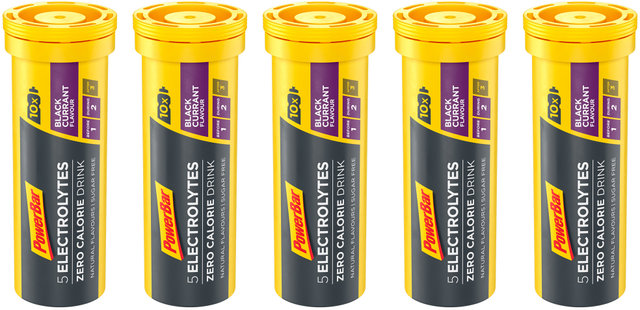 5Electrolytes Sports Drink Effervescent Tablets - 5 Pack - black currant/210 g