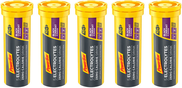 5Electrolytes Sports Drink Sportgetränk Brausetabletten - 5 Stück - black currant/210 g