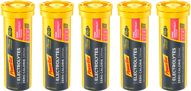 Powerbar 5Electrolytes Sports Drink Effervescent Tablets - 5 Pack - pink grapefruit/210 g