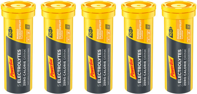 5Electrolytes Sports Drink Sportgetränk Brausetabletten - 5 Stück - mango passionfruit/210 g