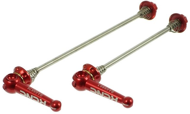 KCNC KQR Titanium MTB Quick Releases - red/set (front+rear)