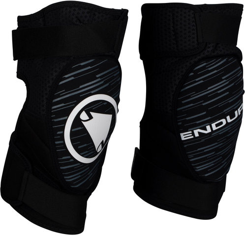 Endura SingleTrack II Knieschoner - black-white/M-L