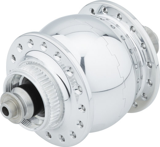 SON 28 disc center lock hub dynamo - polished/32 hole