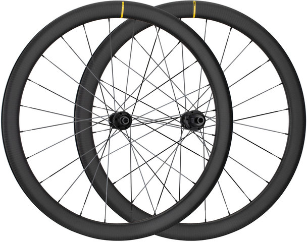 Mavic Set de Roues en Carbone Cosmic SL 45 Disc Center Lock - noir/Set de 28" (avant 12x100 + arrière 12x142) Shimano