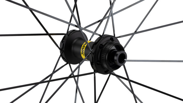 Mavic Juego de ruedas Cosmic SL 32 Disc Center Lock Carbon - negro/Juego 28" (RD 12x100 + RT 12x142) SRAM XDR